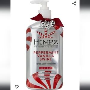 Hempz Holiday Peppermint Vanilla Swirl Herbal Body Moisturizer 17oz